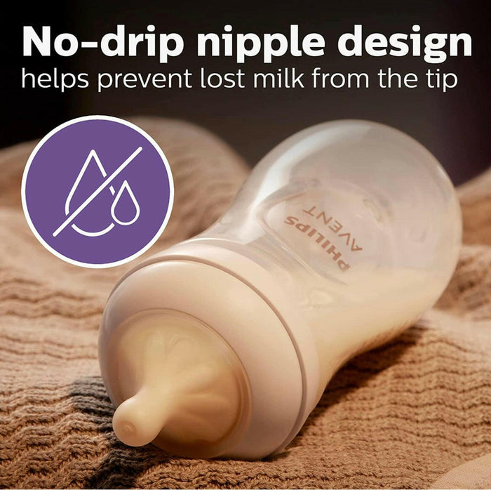 Natural Baby Bottle Nipples by Philips AVENT, Flow 1, 2pk.