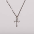 Necklace Cross Sterling Silver 16-18"