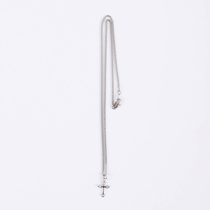 Necklace Cross Sterling Silver 16-18"