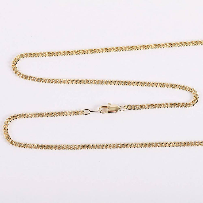 Necklace Crucifix Gold Cross With Inscription With Silver Ch
