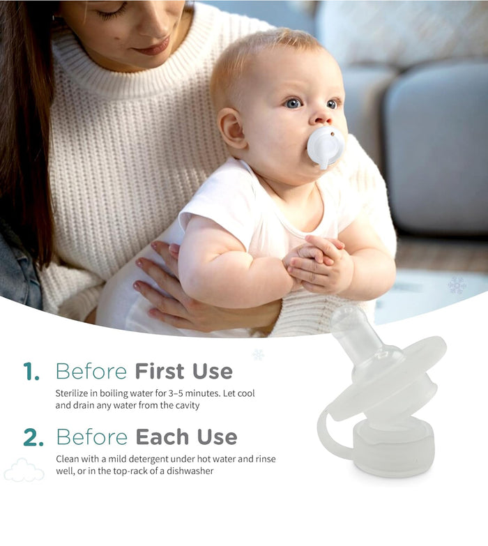 Nippi Freezable Pacifier for Teething - Silicone Teething Pacifier for Baby Teething Relief