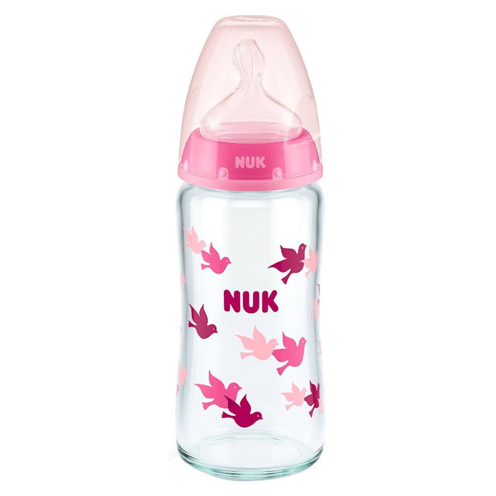 NUK First Choice+ Glass Bottle, 0-6m, 240ml