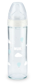 NUK New Classic Glass Bottle, 0-6m, 240ml