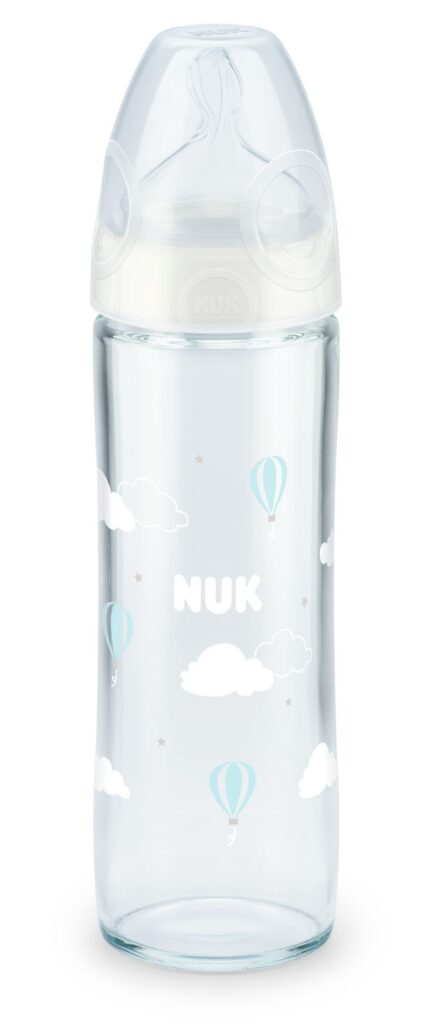 NUK New Classic Glass Bottle, 0-6m, 240ml