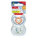 NUK Space Night Silicone Soother (0-6 Months) 2 Pcs