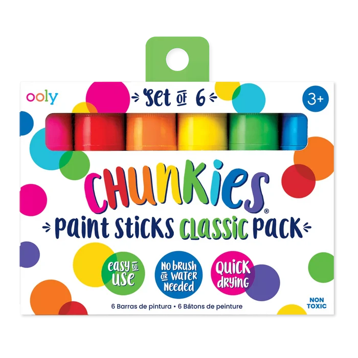 Ooly Chunkies Paint Sticks Classic Pack (Set of 6)