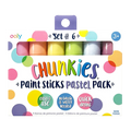 Ooly Chunkies Paint Sticks Pastel Pack (Set of 6)