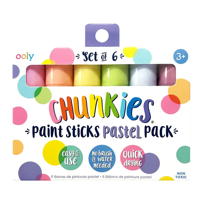 Ooly Chunkies Paint Sticks Pastel Pack (Set of 6)