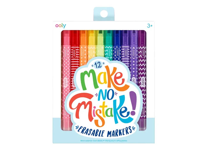 Ooly Make No Mistake Erasable Markers (Set of 12)