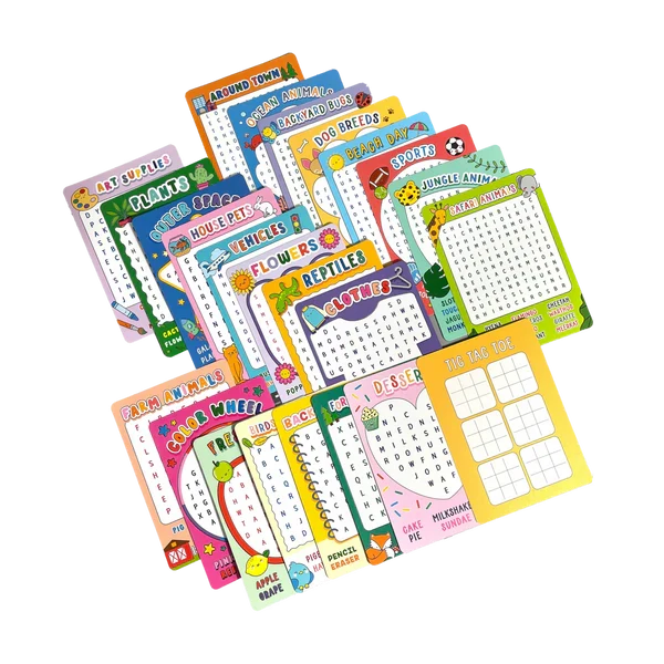 Ooly Word Search Activity Cards, 24 pcs, 6+