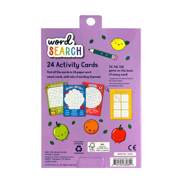 Ooly Word Search Activity Cards, 24 pcs, 6+
