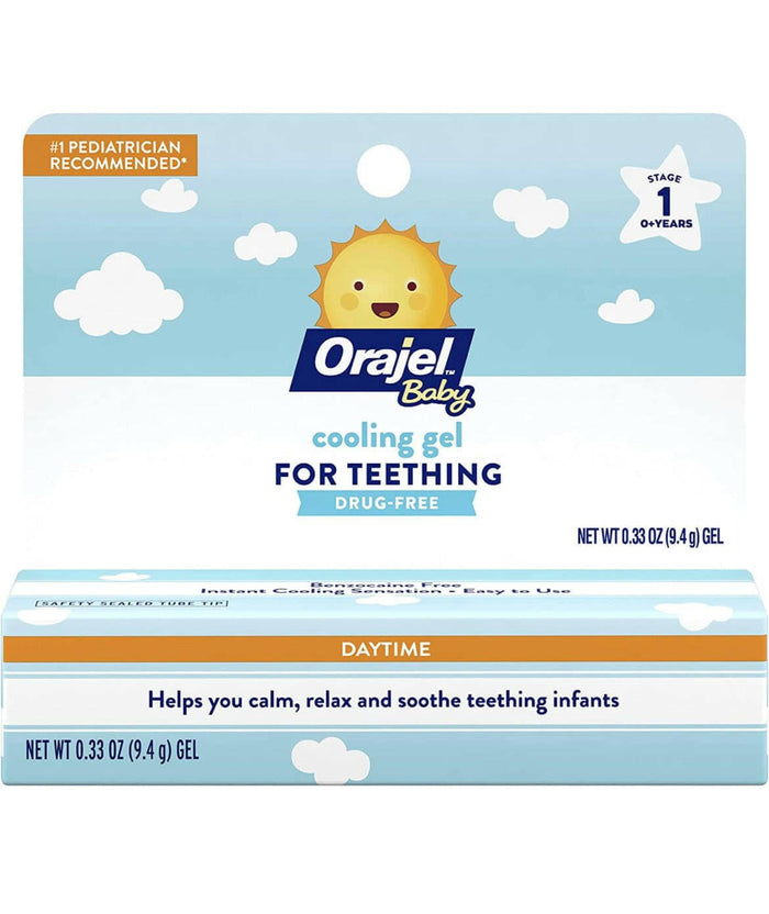 Orajel NonMedicated Cooling Teething Gel, Daytime.