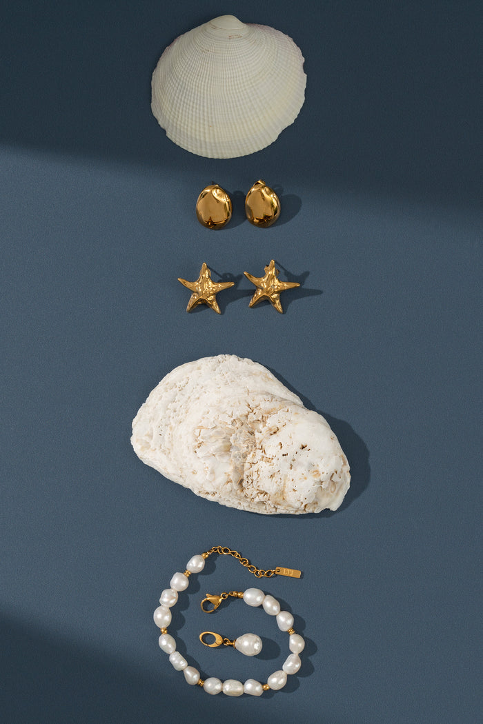Oval earrings - Textures