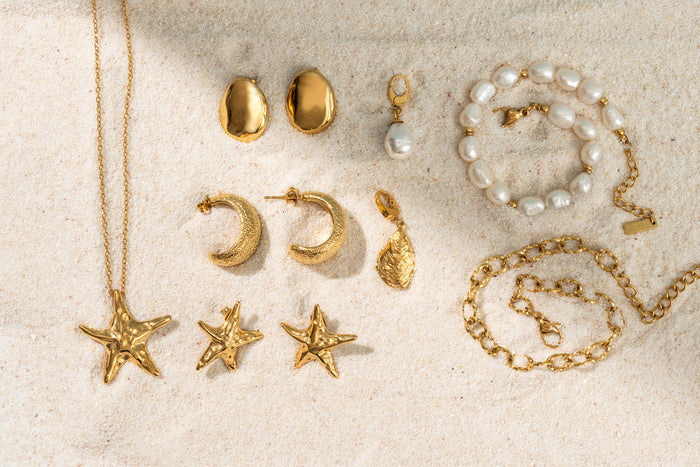 Oval earrings - Textures
