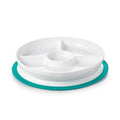 OXO Tot Stick & Stay Suction Divided Plate - Teal.