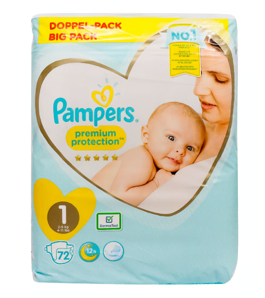 Pampers Premium Protection Diapers, Doppel Pack - Big Pack