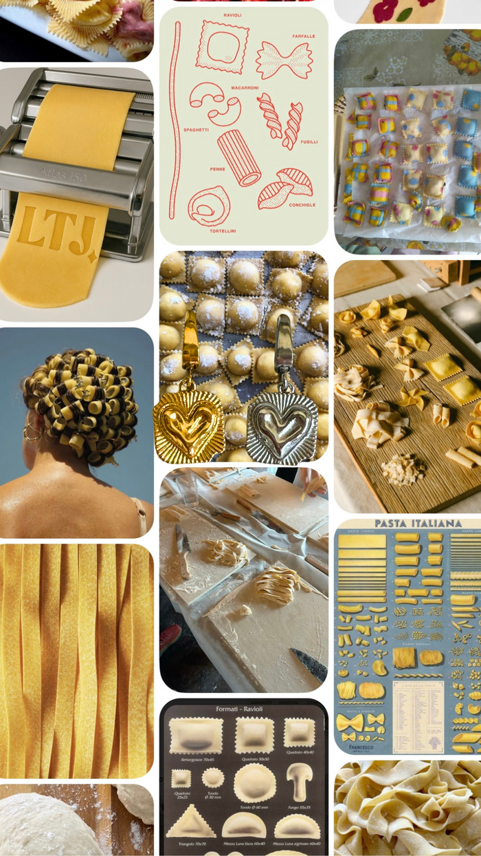 Pasta charm pendant