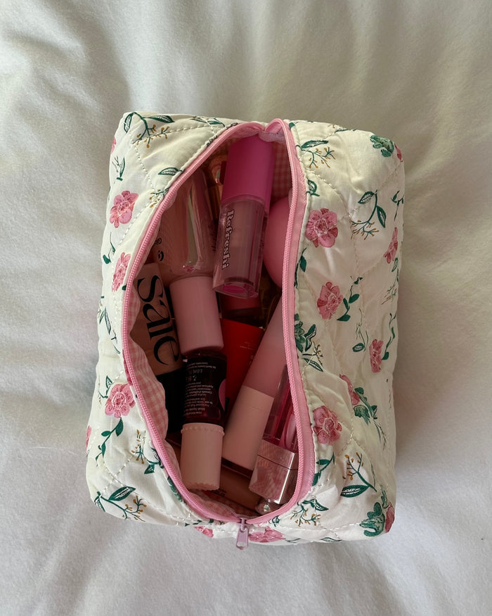 Peony makeup bag