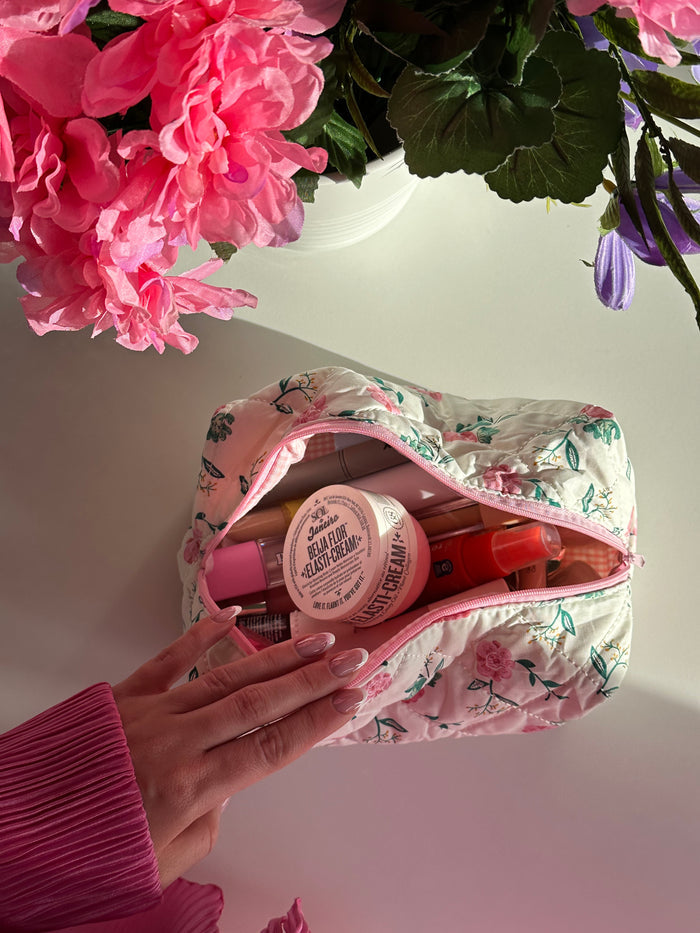 Peony makeup bag