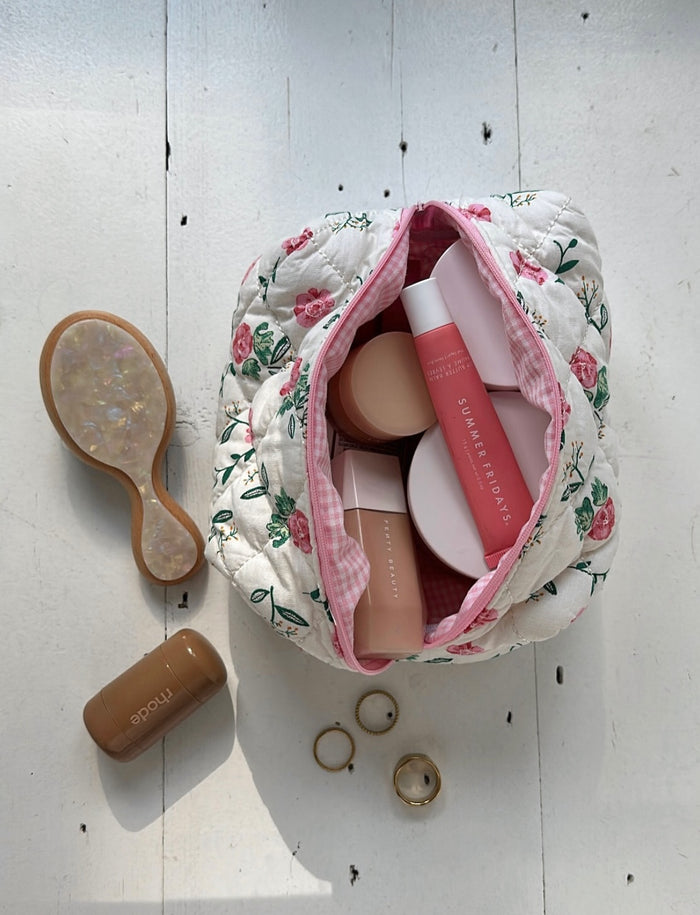 Peony makeup bag