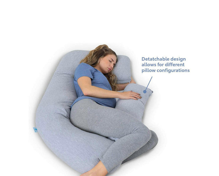PharMeDoc - U-Shaped Full Body Maternity Pillow - Grey.
