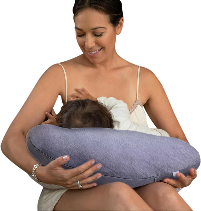Pharmedoc My Little Bean Nursing Pillow - Dark Grey Cooling Fabric.