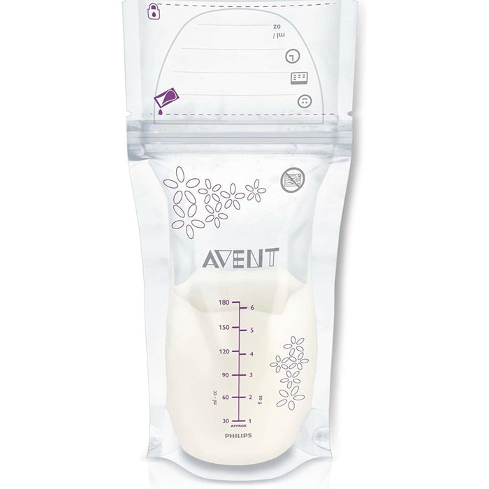 Philips AVENT Breast Milk Storage Bags, 6 Ounce, 25 Count.