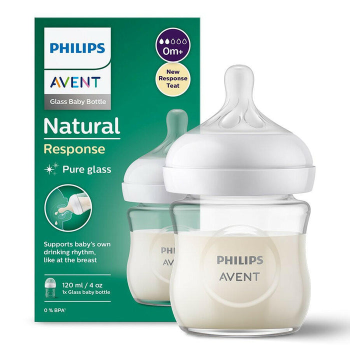 Philips Avent Glass Baby Bottle (0-3 Months+, 120ml)