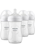 Philips AVENT Natural Baby Bottle with Natural Response Nipple, Clear, 9oz, 4pk.
