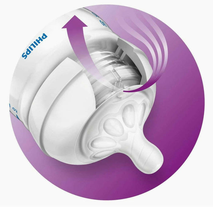 125 ml Natural Baby Bottles by Philips Avent 1 Pk - Pink.