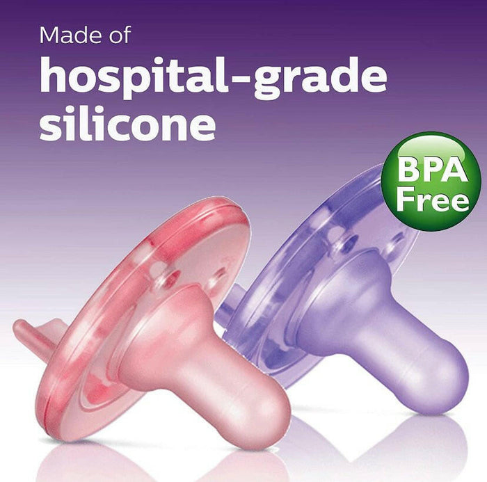 Philips Avent Soothie Pacifier (2 Count), Pink.