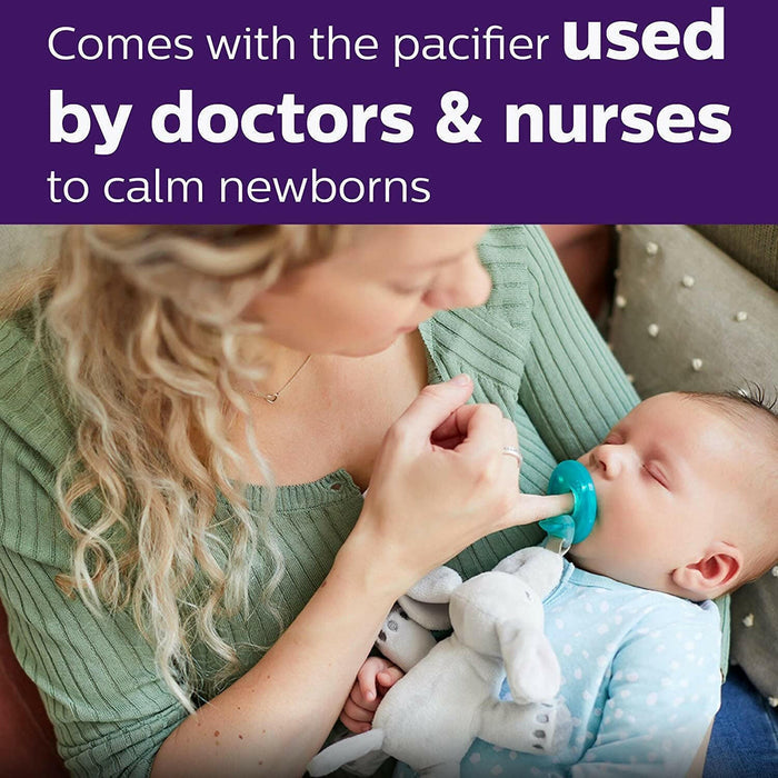 Philips Avent Soothie Snuggle Pacifier Holder with Detachable Pacifier, 0m+.