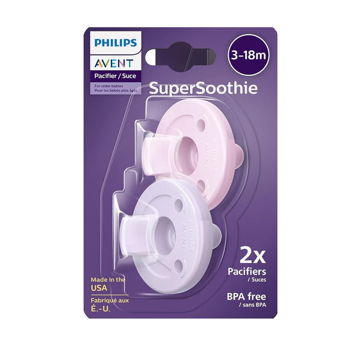 Philips Avent Soothie 3-18 Months Baby Pacifiers/Suce -  2 Pcs