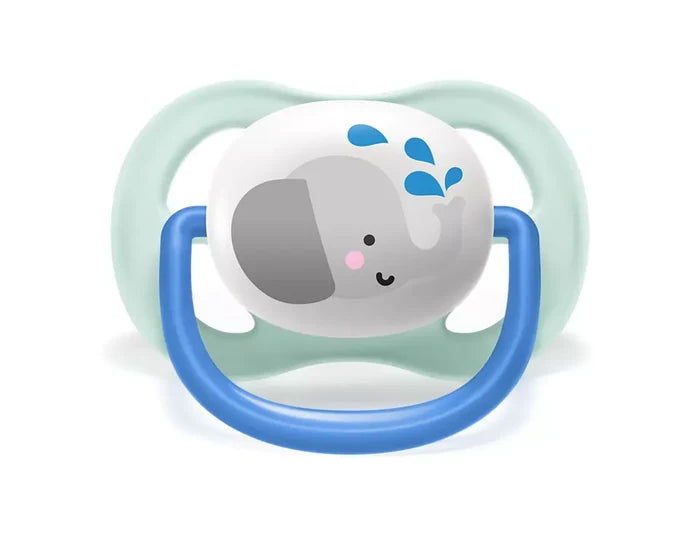 Philips Avent Ultra Air Pacifier, 0-6months, Elephant/Penguin