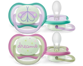 Philips Avent Ultra Air Soother Nighttime (0-6 Months, Pack of 2)