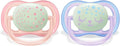 Philips Avent Ultra Air Soother Nighttime Glow, 0-6 months, 2-pack
