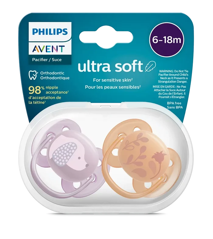 Philips Avent Ultra Soft Pacifier - Pack of 2 (6-18 Months)