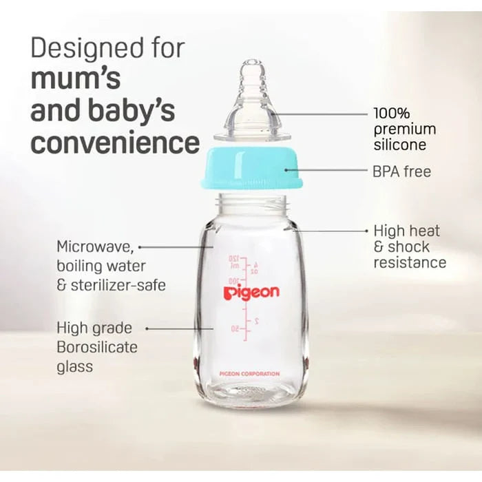 Pigeon Flexible Slim Neck Plastic Bottle (120ml)