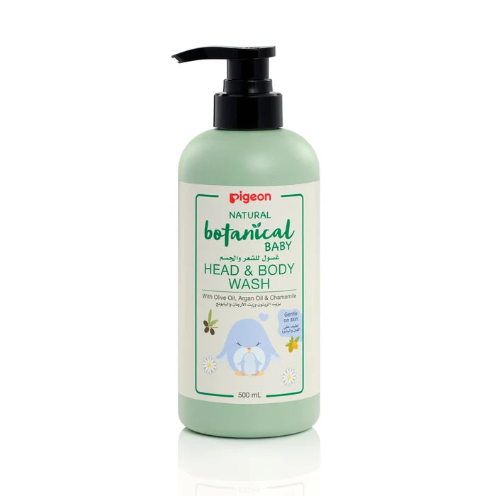Pigeon Natural Botanical Baby Head and Body Wash, 500 ml