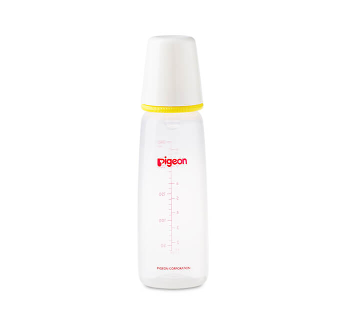 Pigeon Plastic Bottle Slim Neck - 240 ML (White Cap)