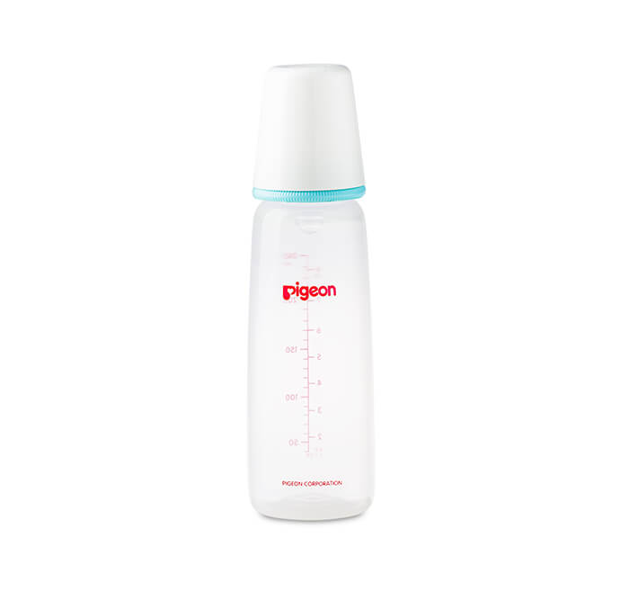 Pigeon Plastic Bottle Slim Neck - 240 ML (White Cap)