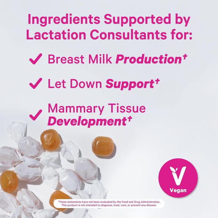 Pink Stork Lactation Sweets Supplement, 30 Watermelon Candy Drops