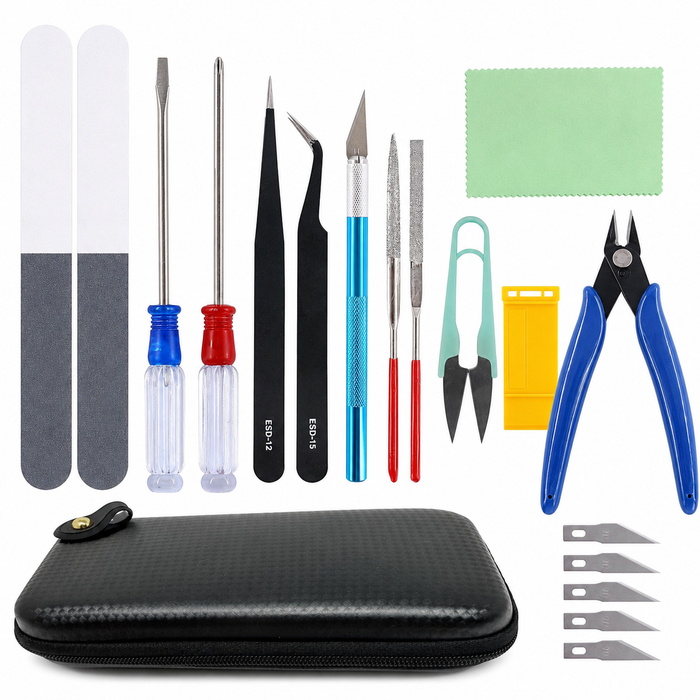 Pixiss Model Building Kit - Ultimate Tool Set for Crafting, Assembling & Detailing Models