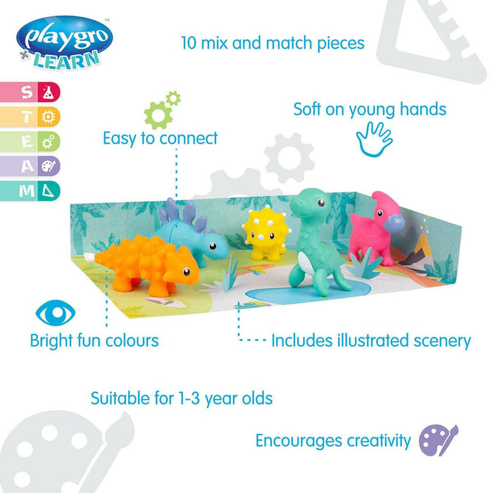 Playgro Build and Play Mix N Match Dinosaurs.
