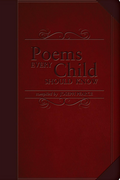 Red book titled 'Poems Every Child Should Know' compiled by Joseph Pearce on a brown background
