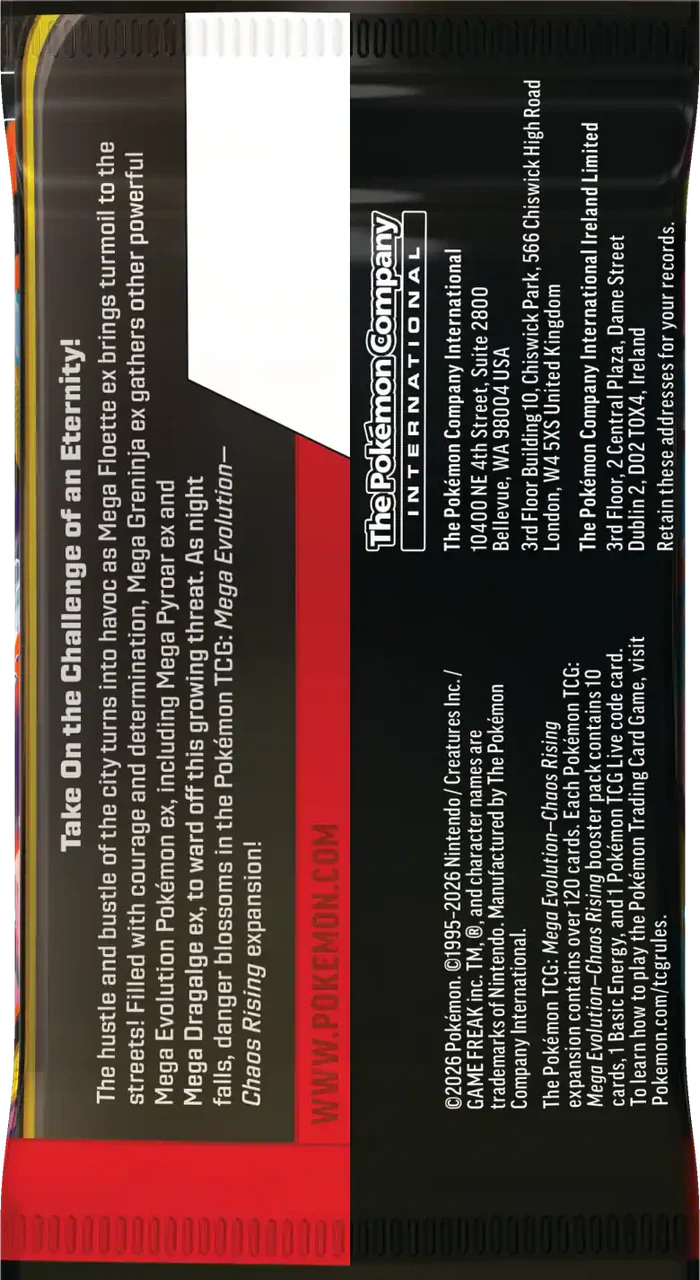 Pokémon - Trading Card Game: Mega Evolution - Chaos Rising Booster Pack