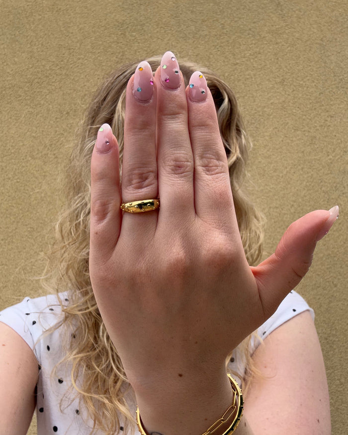 Polka dot ring