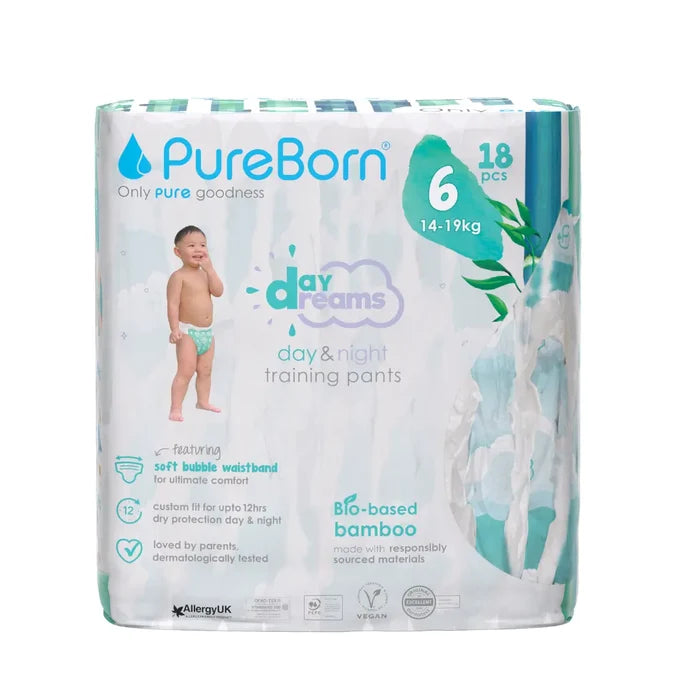 PureBorn Day Dreams Day & Night Training Pants - Single Pack 18's (Size 6)