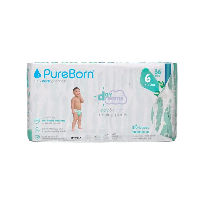 PureBorn Day Dreams Day & Night Training Pants - Single Pack 18's (Size 6)