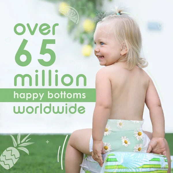 PureBorn Organic Bamboo Nappies (Size 5)